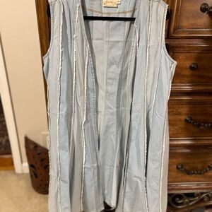 Light Blue Sleeveless Vest